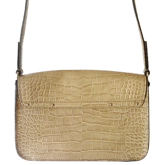 kate spade Essex Scout Cambridge Embossed Tan  Leather Crossbody PXRU2798 - Picture 3 of 16